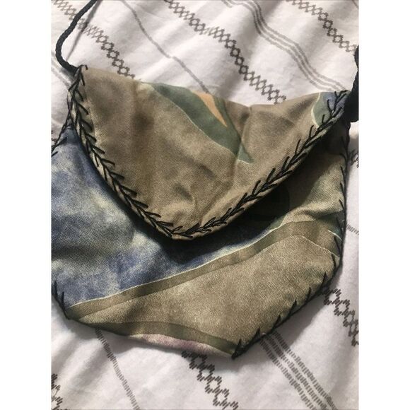 Ann Burian~ Art to Wear ~ Handmade Small Travel Crossbody Bag.  G - Picture 1 of 6
